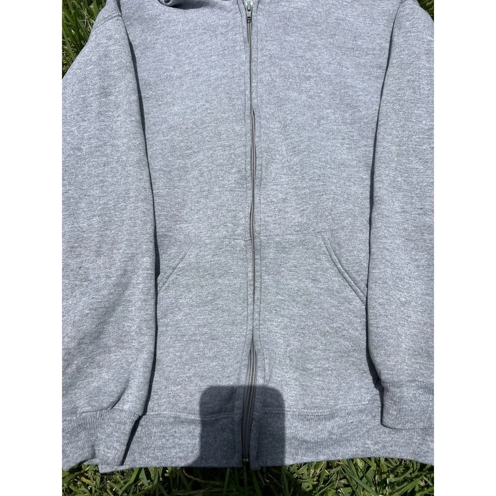 Vintage 90s Russell Athletic Zip Up Hoodie Mens XS Gray Fleece Sweater Y2K
